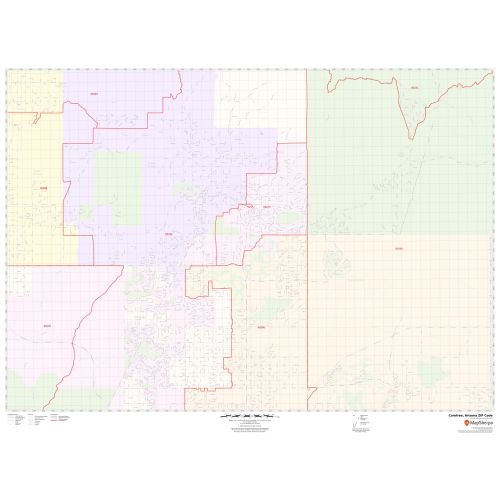 Carefree ZIP Code Map, Arizona