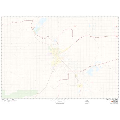 Carlsbad ZIP Code Map, New Mexico