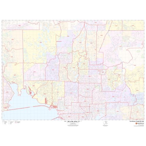 Carrollwood ZIP Code Map, Florida