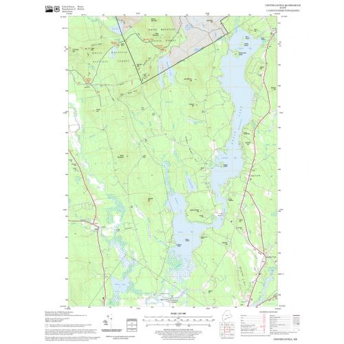 Center Lovell Quadrangle Map, New Hampshire-Vermont Map