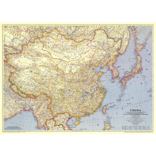 China Published 1945 Map