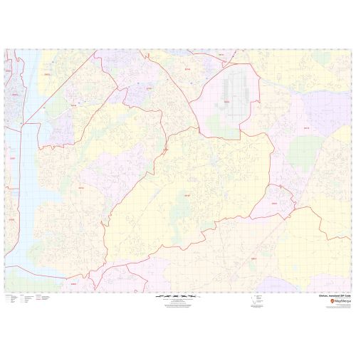 Clinton ZIP Code Map, maryland