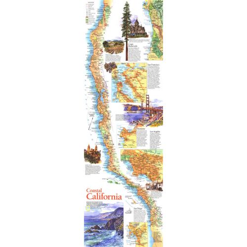 Coastal California Published 1993 Map