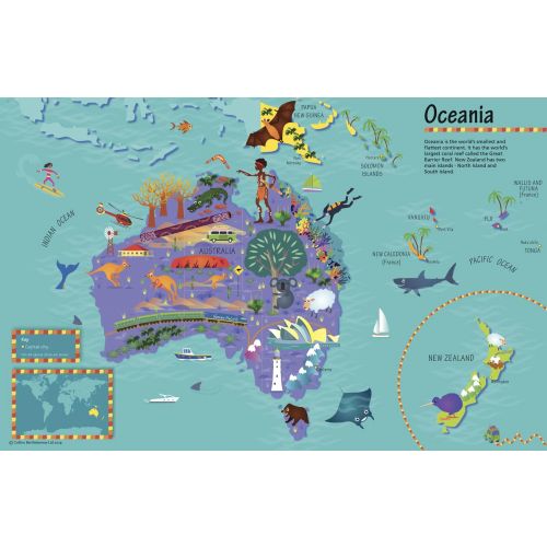 Collins Children's Oceania Wall Map