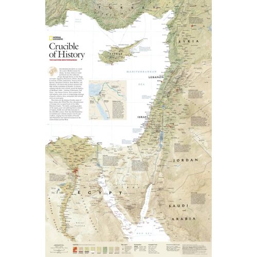 Crucible Of History The Eastern Mediterranean Published 2008 Map