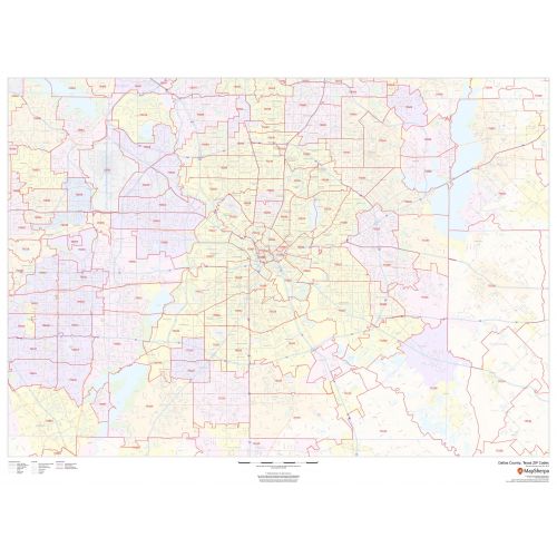 Dallas County Texas Zip Codes Map