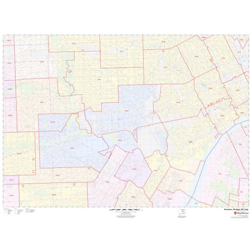 Dearborn ZIP Code Map