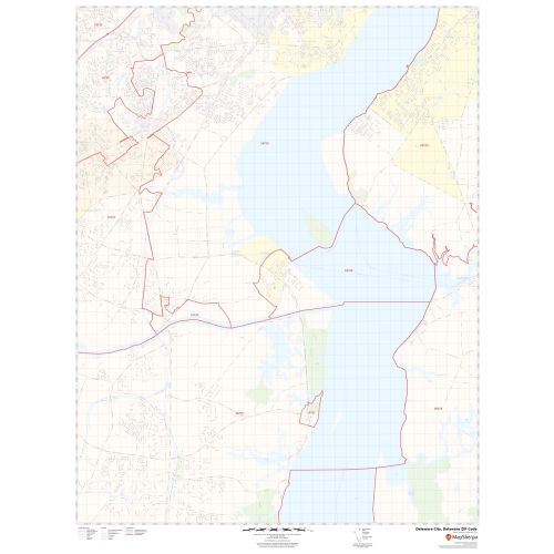 Delaware City ZIP Code Map, Delaware