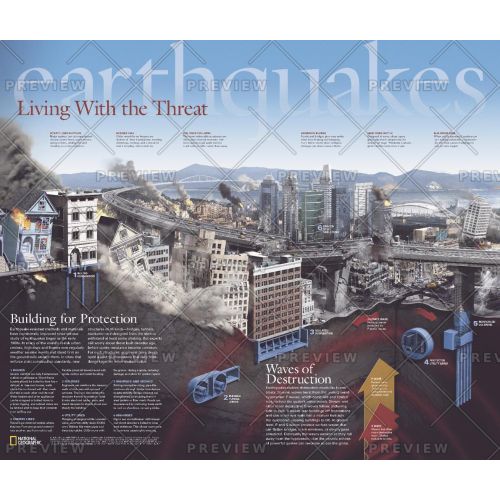 Earthquakes Living With The Threat Published 2006 Map