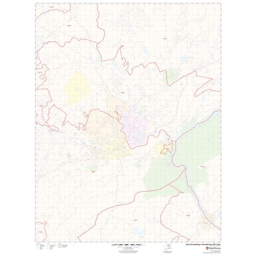 East Stroudsburg ZIP Code Map, Pennsylvania