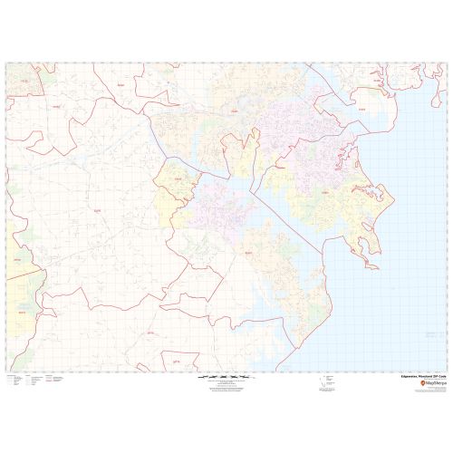 Edgewater ZIP Code Map, Maryland