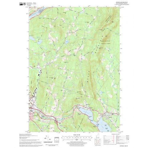 Enfield Quadrangle Map, New Hampshire-Vermont Map