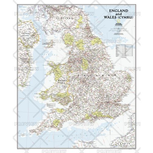 England And Wales Classic Map