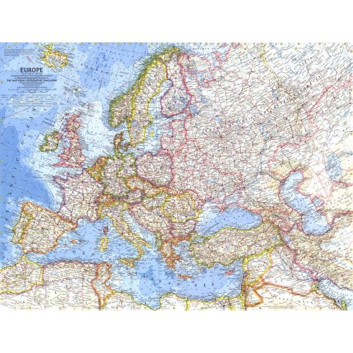 Europe Published 1962 Map