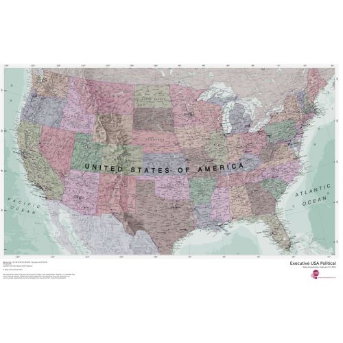 Executive Usa Political Map