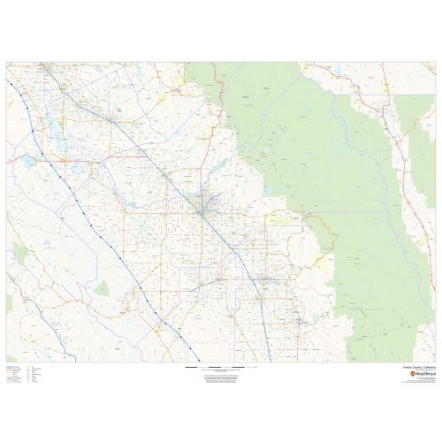 Fresno County, California Map