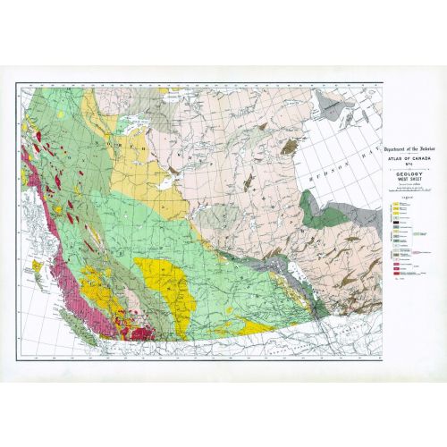Geology West Sheet 1906 Map