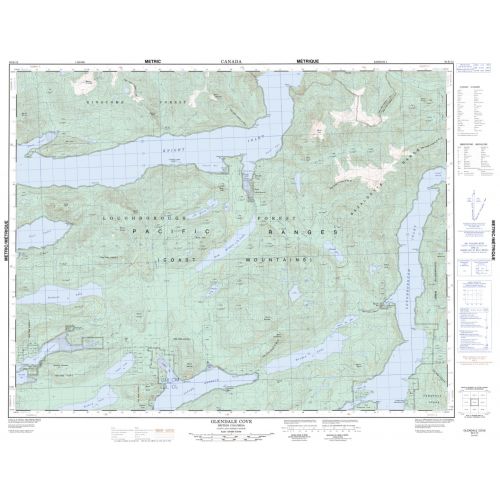 Glendale Cove - 92 K/12 - British Columbia Map