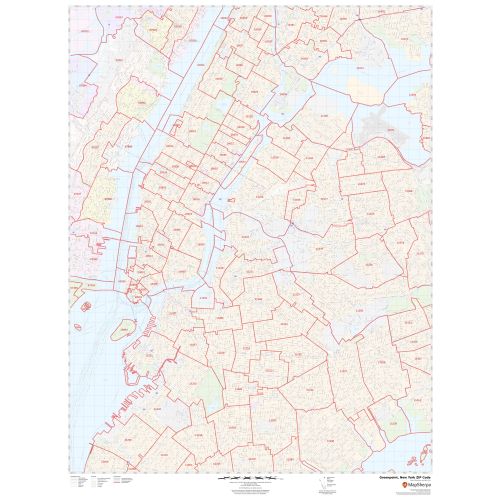 Greenpoint ZIP Code Map, New York