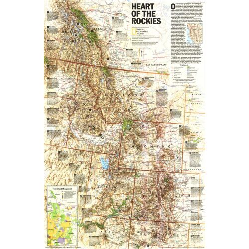 Heart Of The Rockies Published 1995 Map