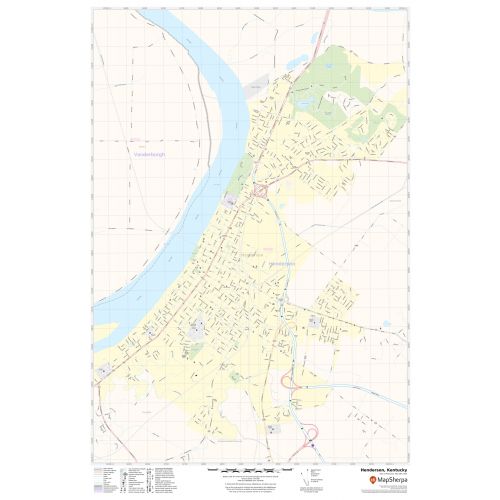 Henderson, KY Map