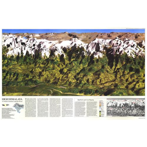 High Himalaya Published 1988 Map