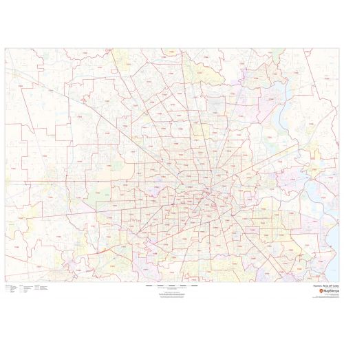 Houston Texas Zip Codes Map