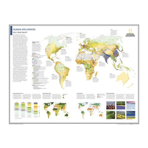 Human Influences Into A New Epoch Atlas Of The World 10Th Edition Map