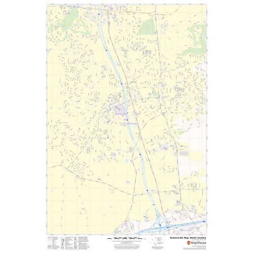 Huntersville, NC Map