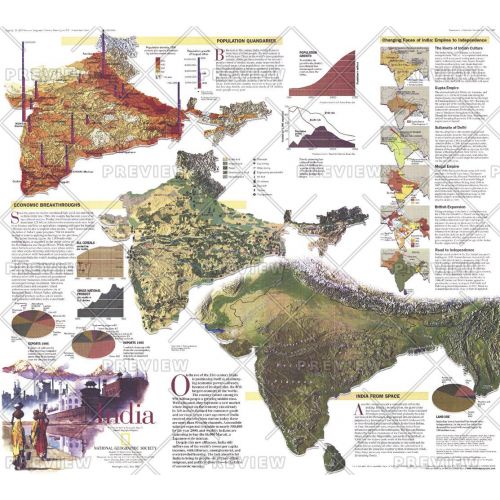 India Theme Published 1997 Map