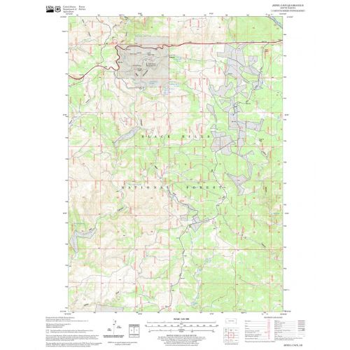 Jewel Cave Quadrangle Map, South Dakota Map
