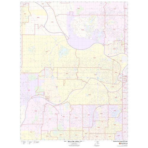 Kansas City ZIP Code Map, Kansas