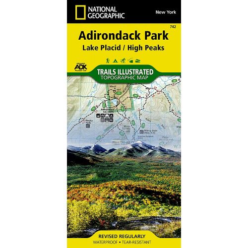 Lake Placid, High Peaks: Adirondack Park Map