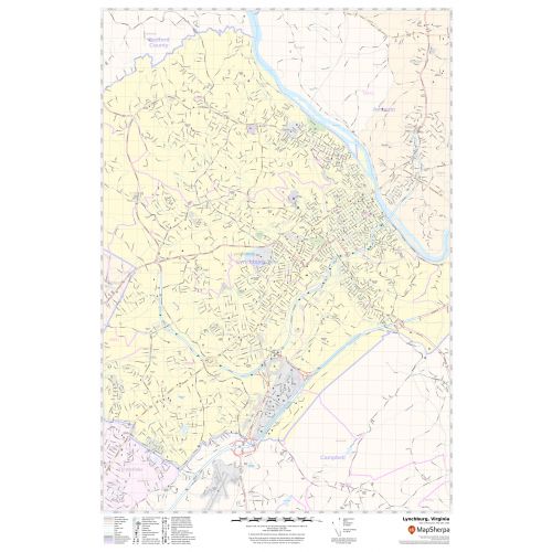 Lynchburg, VA Map