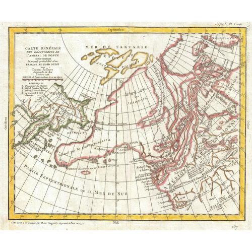 Map Of Alaska The Pacific Northwest And The Northwest Passage 1772