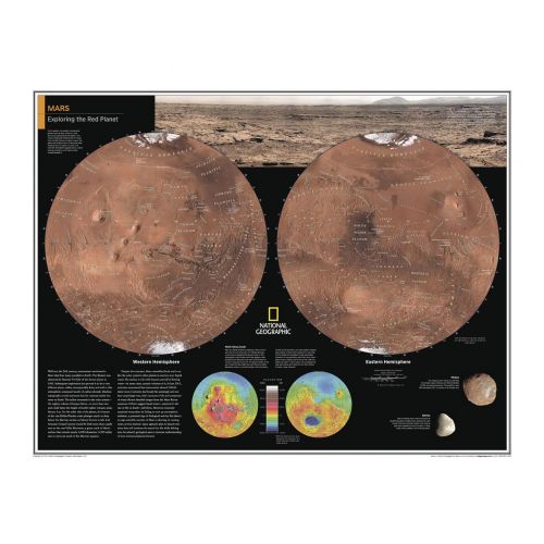 Mars Exploring The Red Planet Atlas Of The World 10Th Edition Map