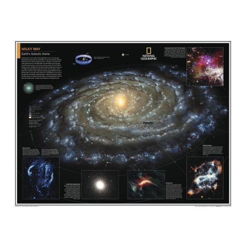 Milky Way Earth S Galactic Home Atlas Of The World 10Th Edition Map