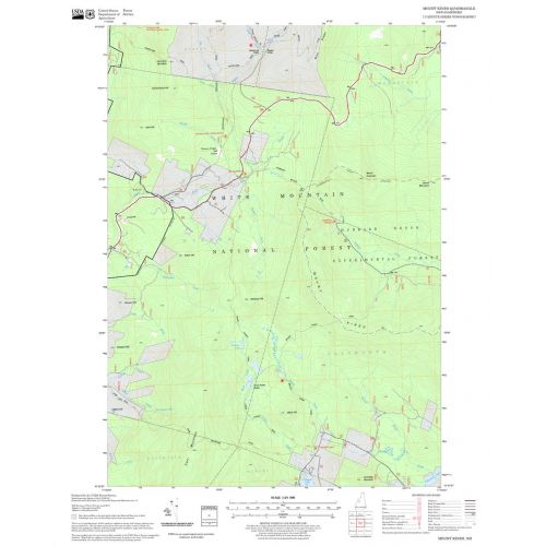Mount Kineo Quadrangle Map, New Hampshire-Vermont Map