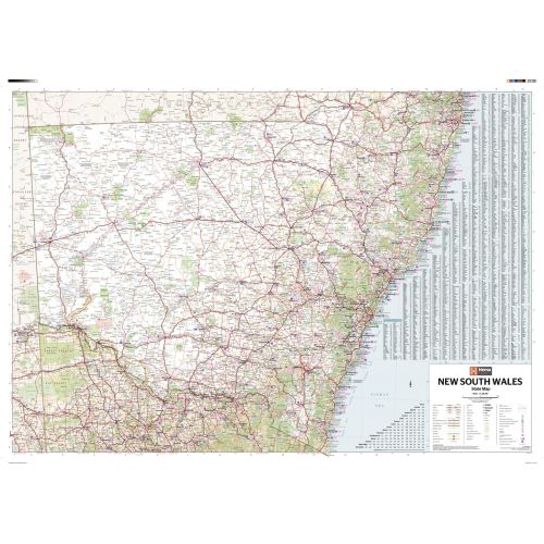 New South Wales State Wall Map 2