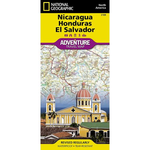 Nicaragua, Honduras, and El Salvador Map