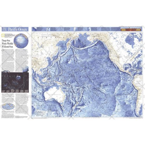 Pacific Ocean Published 1992 Map
