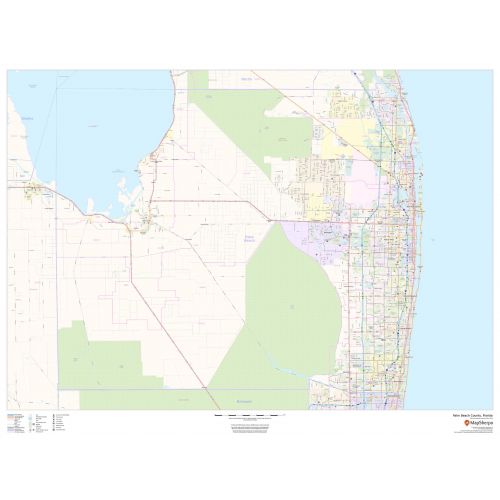 Palm Beach County, Florida Map