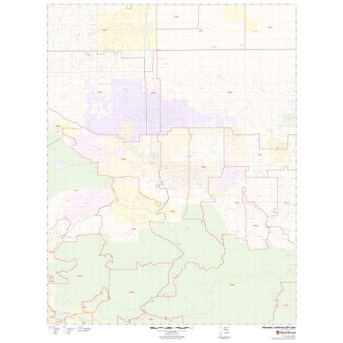 Palmdale ZIP Code Map, California