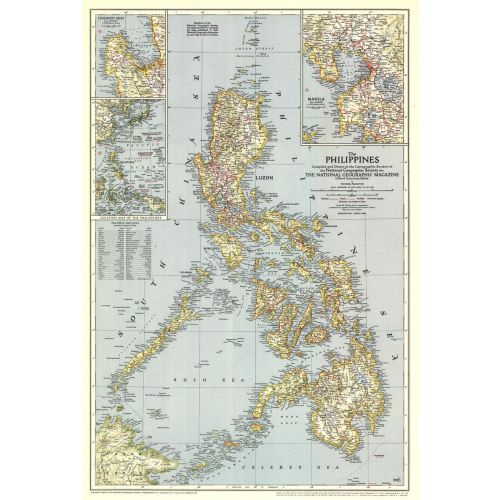 Philippines Published 1945 Map