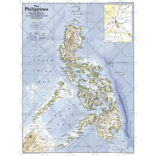 Philippines Published 1986 Map