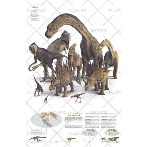 Planet Of The Dinosaurs Laurasia Published 2007 Map