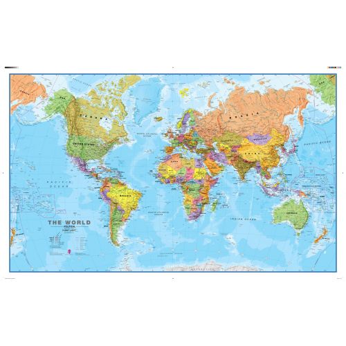 Political World Wall Map