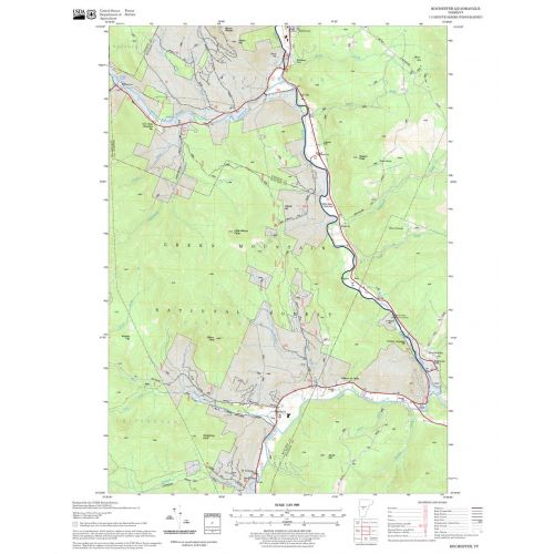 Rochester Quadrangle Map, New Hampshire-Vermont Map