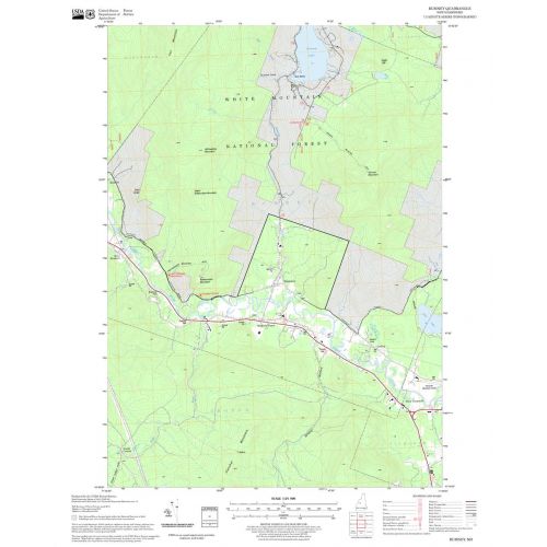 Rumney Quadrangle Map, New Hampshire-Vermont Map