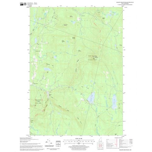 Smarts Mountain Quadrangle Map, New Hampshire-Vermont Map